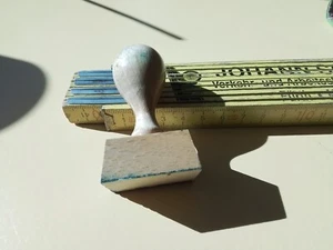Holzstempel  Stempel Buchhaltung Büro, Schule 32x24 mm ohne Platte,vintage - Bild 1 von 3