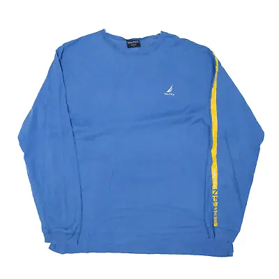 T-shirt Nautica Blu Manica Lunga Da Uomo M • 12.52€