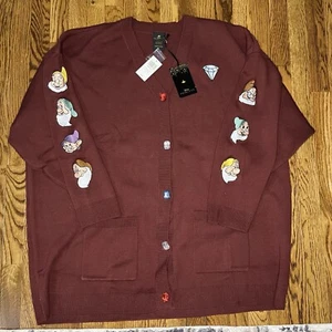 Hot Topic Disney Snow White And The Seven Dwarfs Gems Embroidered Cardigan Sz 5 - Picture 1 of 13