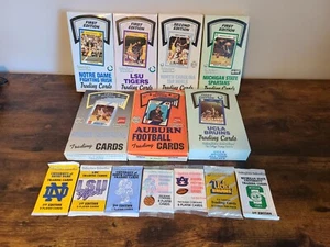 7 x Collegiate Packs (Carolina, Auburn, UCLA, Michigan, Hoyas, LSU & Notre Dame) - Picture 1 of 1