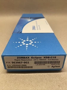 Agilent Zorbax Eclipse XDB-C18 4.6 x 150 mm 3.5 µm HPLC Column 963967-902 - Picture 1 of 9