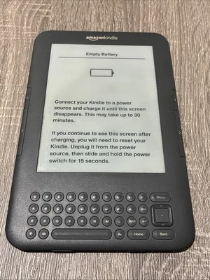 Amazon Kindle Keyboard 4GB, Wi-FI + 3G, 6in eBook Reader - Graphite - Image 1 of 3