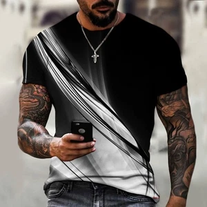 T shirt été homme léger respirant à col rond manches courtes - Picture 1 of 16