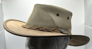 Australia Vented Daway Suede Cooler Mesh Hat 1068 Size Small Barmah - Picture 1 of 9