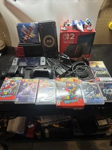Nintendo Switch (1a generazione) - Grigio (pacchetto con custodia, protezione schermo e 6 giochi - Foto 1 di 16