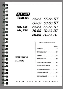 FIAT 55-66 60-66  WORKSHOP MANUAL REPAIR TALLER SERVICE BOOK ON PAPER ENGLISH - Imagen 1 de 4