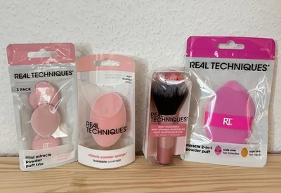Real Techniques Mini Multitask Brush, Miracle Powder sponge Gesichtsschwämme NEU - Bild 1 von 2