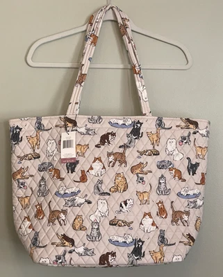 Vera Bradley Grand Tote CAT'S LIFE ~ NUEVO CON ETIQUETAS Foto 1 de 4