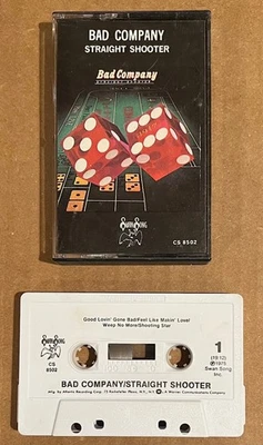 Bad Company - Straight Shooter RARE out of print cassette tape - Image 1 of 2