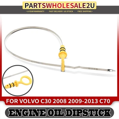 Varilla de medición de nivel de aceite del motor para Volvo C30 2008-2013 C70 S40 V50 2,4 L 2,5 L Turbo Foto 1 de 4