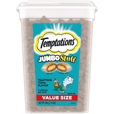 Temptations Jumbo Stuff Tempting Tuna Flavor Crunchy and Soft Dry Cat Treats