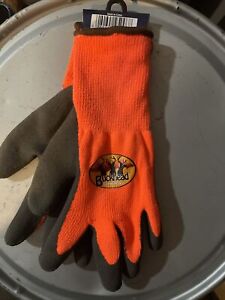 Buckhead Hi-Visibility Orange/Cold Weather/Latex Dip Gripper Gloves/Large/New