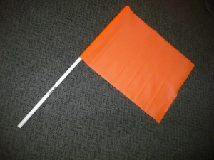 Kwik Tek Airhead F-1 Water Ski Safety Flag 15" x 12" Orange Vinyl - Picture 1 of 5