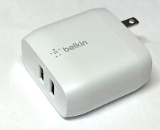 Belkin 24W Dual Port USB Wall Charger for iPhone/Samsung, White