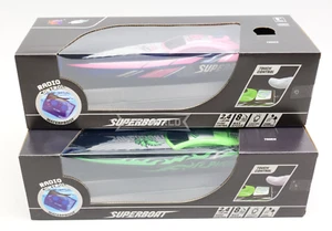 Barco de carreras RC Doble Motor con CASCO LED Envío -RTR - 2.4GHZ *VERDE + ROSA* (2 BARCOS - Imagen 1 de 20