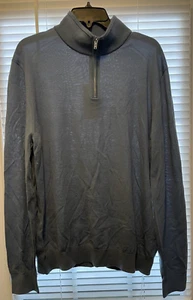 REISS BLACKHAWK LONG SLEEVE HALF ZIP PULLOVER KNIT MENS SIZE XL XLARGE BLUE NEW - Picture 1 of 5