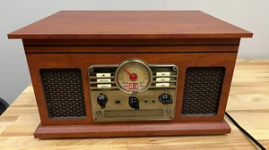 Innovative ITVS-200B 6-in-1 Bluetooth Retro Entertainment Center - Picture 1 of 17