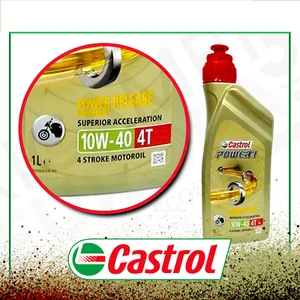 1 L OLIO MOTORE CASTROL POWER1 4T 10W40 PER MOTO SCOOTER - Foto 1 di 1