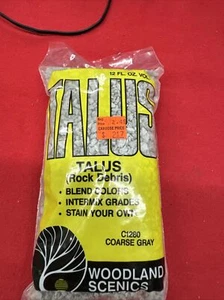 Woodland Scenics Gray Coarse Talus Rock Debris C1280 Train Layout Scenery New - Picture 1 of 2