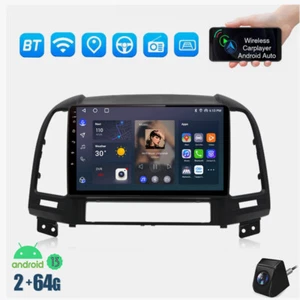 64G Für Hyundai Santa Fe 2 2006-2012 Android 13 Autoradio CarPlay Kam Navi BT - Bild 1 von 12