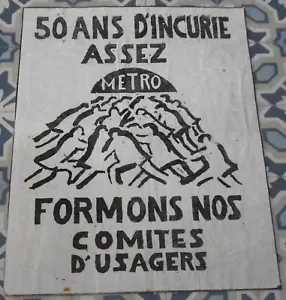 MAI 68 – Affiche 50 Ans d’Incurie Assez Formons nos Comités d’Usagers - Picture 1 of 1