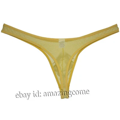 Men Transparent Thongs U Convex Thin Tanga Hombre Men G-string Male Pouch Pantie - Image 1 of 4