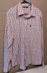 Ben Sherman Collared Button Down Shirt Long Sleeve Multicolor Stripe Sz 2XL (N4) - Picture 1 of 11