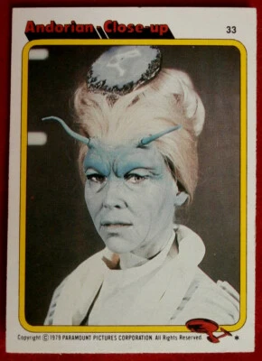 STAR TREK - MOVIE - Card #33 - ANDORIAN CLOSE-UP - TOPPS 1979 - Image 1 of 2