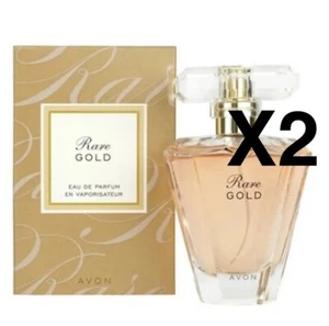 2X Avon Rare Gold Eau de Parfum EDP - 50ml Full Size X 2 Bottles - Picture 1 of 3