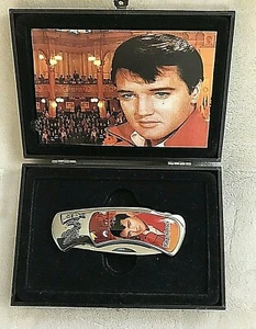 Elvis Presley Stainless Steel 440 Knife With Case  - Picture 1 of 3