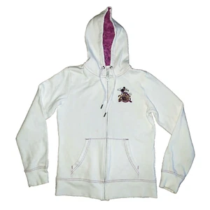 Disney Cruise Line 2016 Zip Up Jacket Hoodie White Size Small Minnie Mouse - Picture 1 of 7