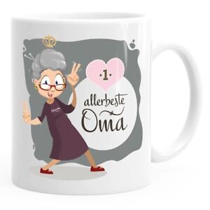 Kaffee-Tasse Allerbeste Oma Geschenk-Tasse Beste Großmutter MoonWorks®