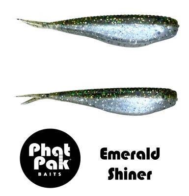 PHAT PAK BAITS Zoom Tiny Fluke Style Soft Jerkbait 2.5" 30ct LiveScope FFS Bass Fishing Lure