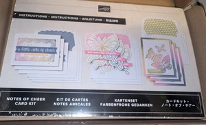 NEU Stampin' Up NOTES OF CHEER komplettes Kartenset SCHMETTERLINGE hübsche Farben NEU - Bild 1 von 1