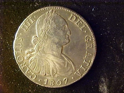 MEXICO CHARLES IIII 8 REALES 1807TH EF - Image 1 of 2