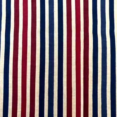 ВИНТАЖНАЯ ТКАНЬ 44 ДЮЙМА X 2 ЯРДА В ПОЛОСКУ ОТ HOFFMAN INTERNATIONAL FAB 110 - Изображение 1 из 4