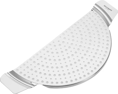 Scolapasta Da Pentola Con Manici, Acciaio Inox, per Pentole Da Ø 26 Cm, Argento, - Immagine 1 di 4