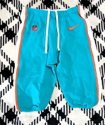 Pantalones de juego en el campo emitidos por el equipo NFL Miami Dolphins #23 Aqua talla 32 Foto 1 de 4