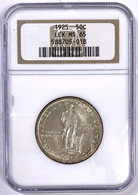 1925 Lexington Commemorative Half Dollar : NGC MS65 - Image 1 of 4