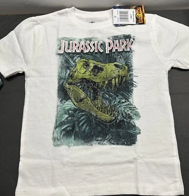 Camiseta de dinosaurio Jurassic Park para niños Jurassic World T-Rex talla 7 - Nueva con etiquetas Foto 1 de 3