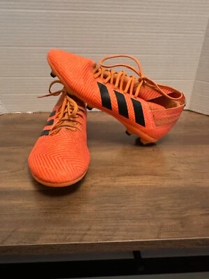 Botines de fútbol Adidas Nemeziz 19.4 FxG naranja negro zapatos a rayas para hombre 4.5 Foto 1 de 4