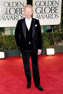 Hombres Trajes de Terciopelo Negro Boda Novio Cena Fiesta Trajes (Chaqueta + Chaleco + Pantalones) Foto 1 de 2