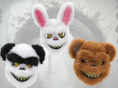 Plüsch-​Horrormasken - Bärenmaske Pandamaske Hasenmaske 12601313F - Bild 1 von 4