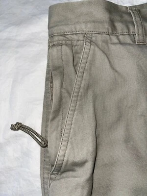 Perry Ellis America Vintage Chino Flat Front Khaki Shorts Size 32 90’s - Image 1 of 4