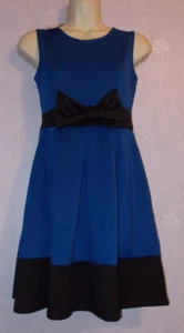 BNWT DOLLY DIVA dk blue semi fitted dress Size 10 - Picture 1 of 2