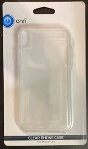 ONN iPhone XR Protective Gel Case Clear 4 Foot Drop Protection Free SHIP - Picture 1 of 2