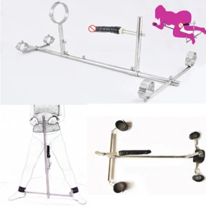 Bondage Frame with Plug Furniture Handcuffs Ankle Cuffs Collar Bar BDSM Slave UK - Picture 1 of 51