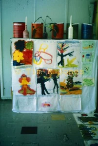 Papua New Guinea Kids Art Painting Gallery 35mm ORIGINAL PNG Slide CD Photo - Picture 1 of 1