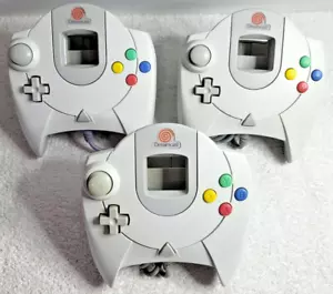 Lot of 3 OEM Sega Dreamcast Controller White HKT-7700 - Tested, Authentic - Picture 1 of 7
