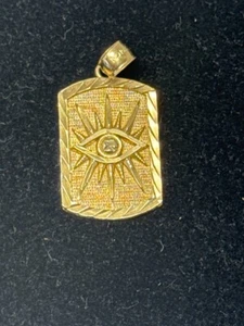 COLGANTE MAL DE OJO ORO AMARILLO 10K 3.3G (TDW037262) - Imagen 1 de 4